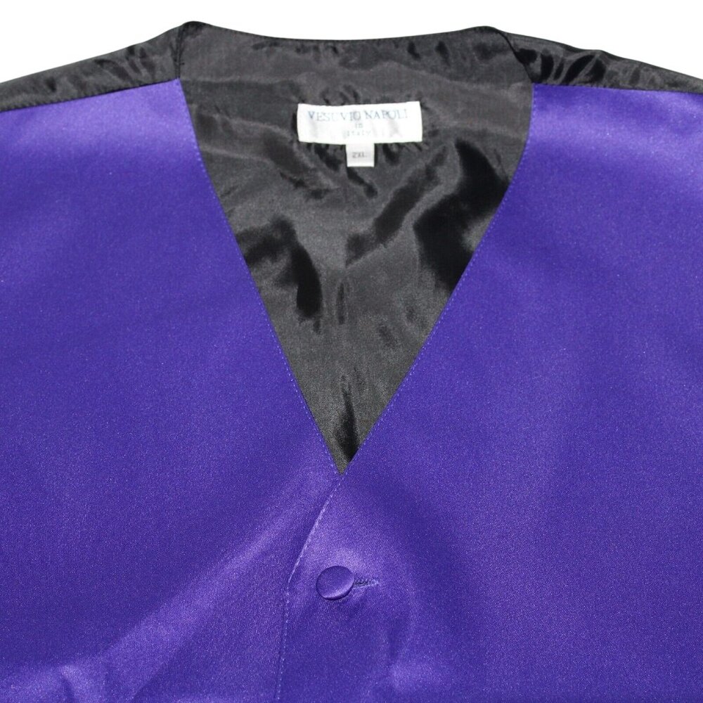 Vesuvio Napoli 2XL XXL Vest Waist Coat 5 Button Formal Dress Prom Wedding Party - Picture 10 of 11